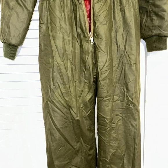Rare COLMAR Vintage Army Green/Red Winter Snow Ski Suit One Piece Men MED - Picture 13 of 17
